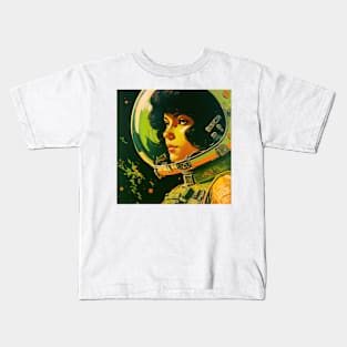 We Are Floating In Space - 57 - Sci-Fi Inspired Retro Artwork Kids T-Shirt